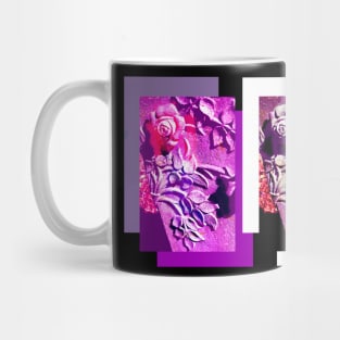 Pink and Purple Roses on a Headstone Mug